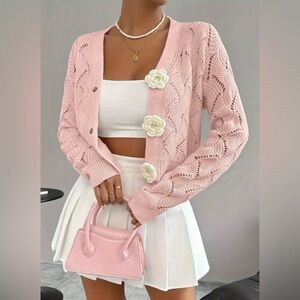 Elegant Gorgeous Short  Chic Camellia Cardigan